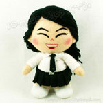 กระโปรงดำ ผูกไทค์